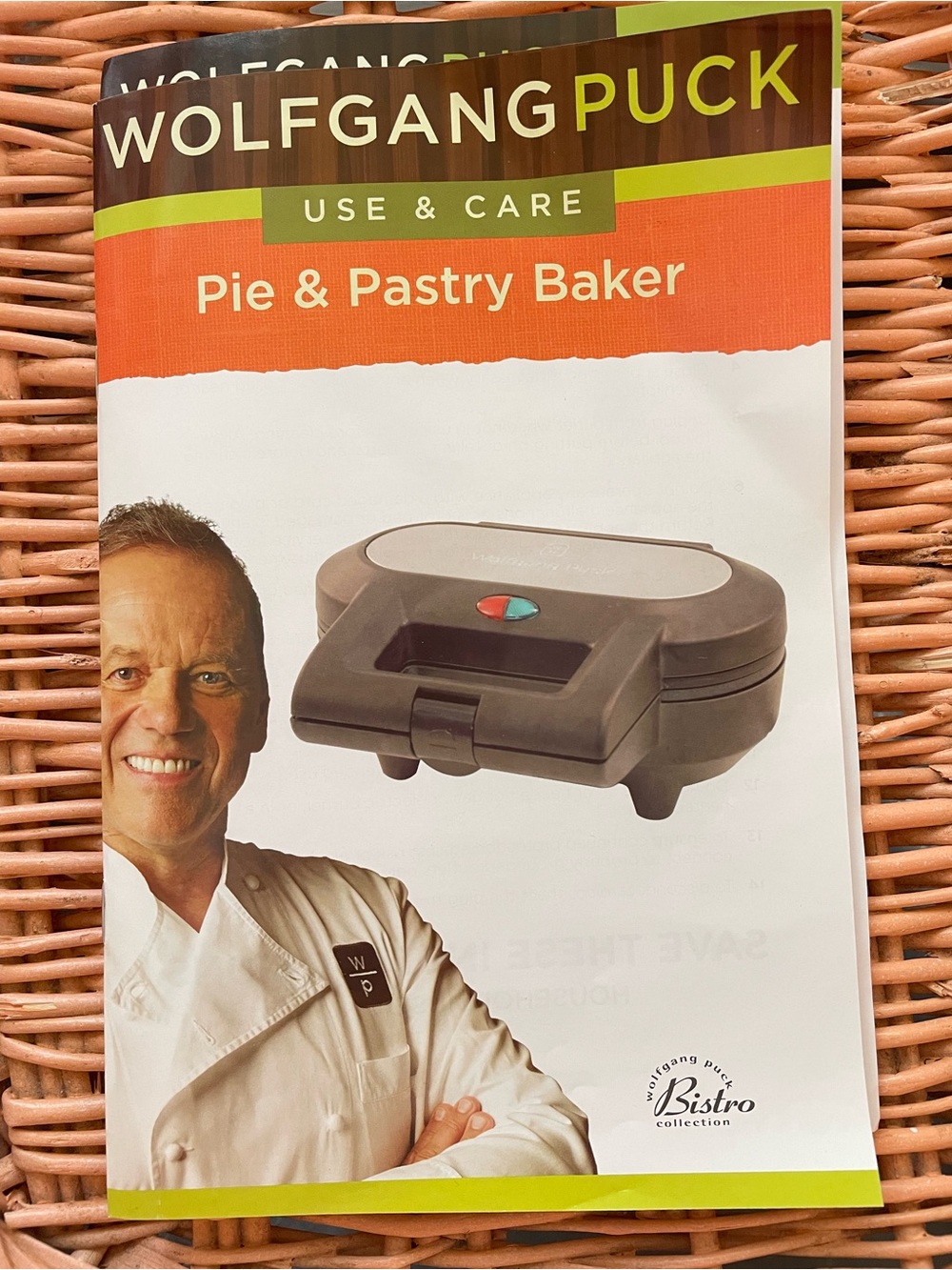 Wolfgang Puck Pie & Pastry Baker New - Red and Silver with Accessories